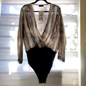 Zara Snake print bodysuit